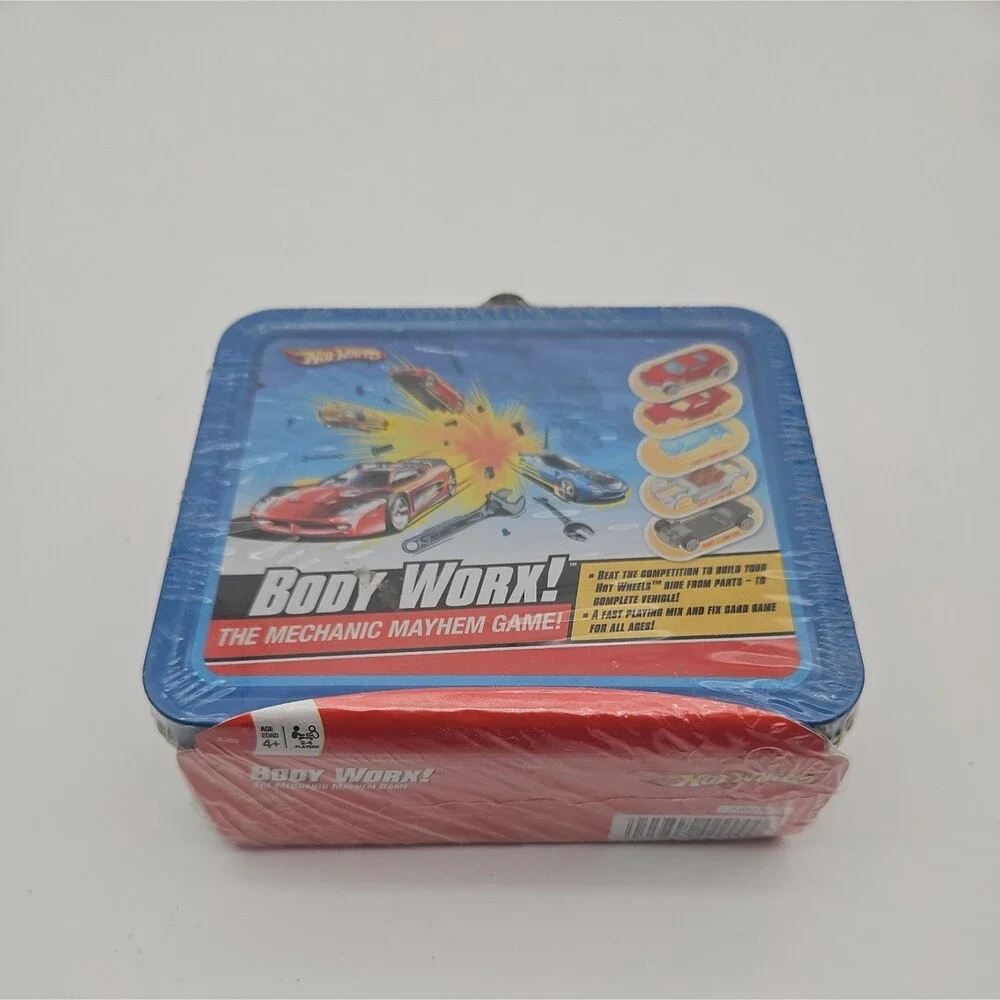 Hot Wheels Body Worx The Mechanic Mayhem Game Comes in it's Mini Lunchbox Metal
